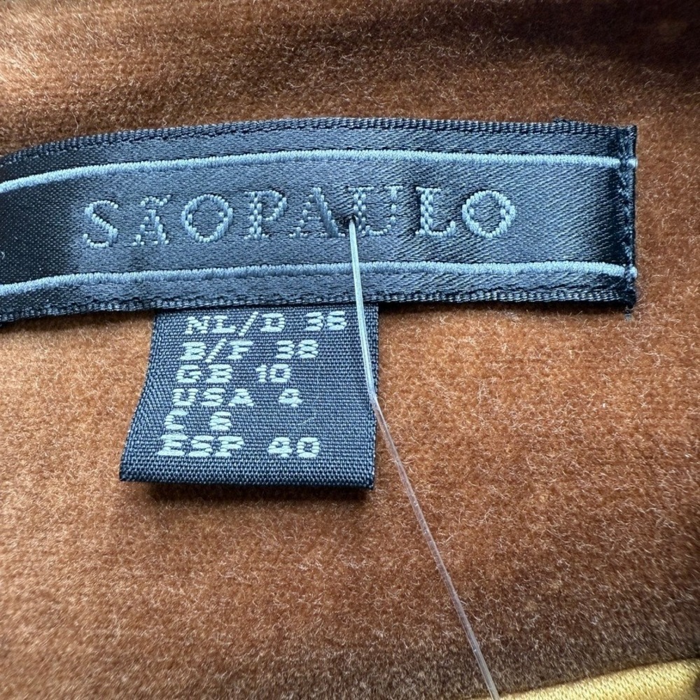Vintage Sao Paulo Knee Length in Cognac Size 4 - Picture 6 of 10